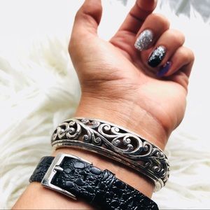 Beautiful Silver Brighton Bangle Bracelet